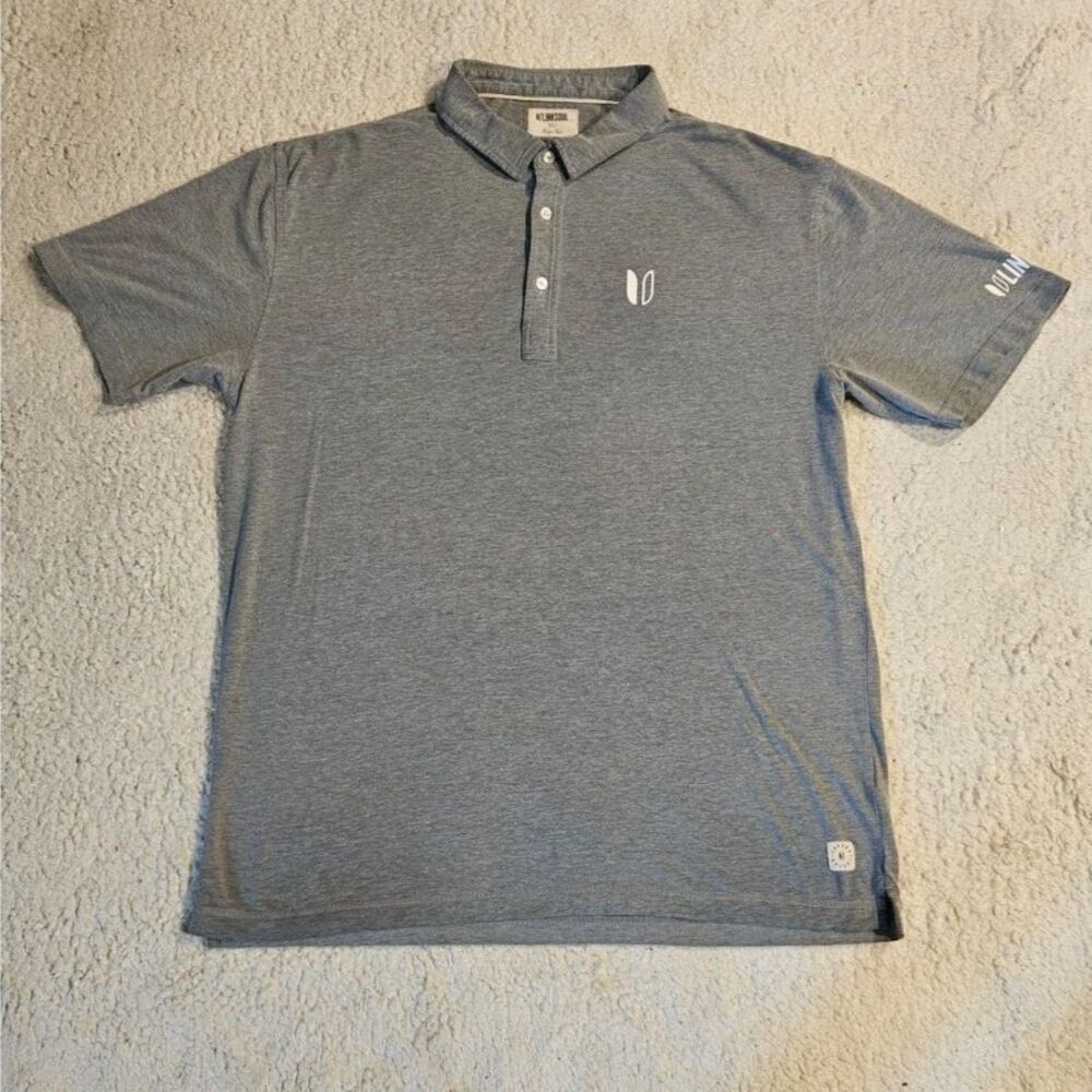 Linksoul Mens XL Short Sleeve Polo Shirt Heather Grey Golf Athletic Apparel